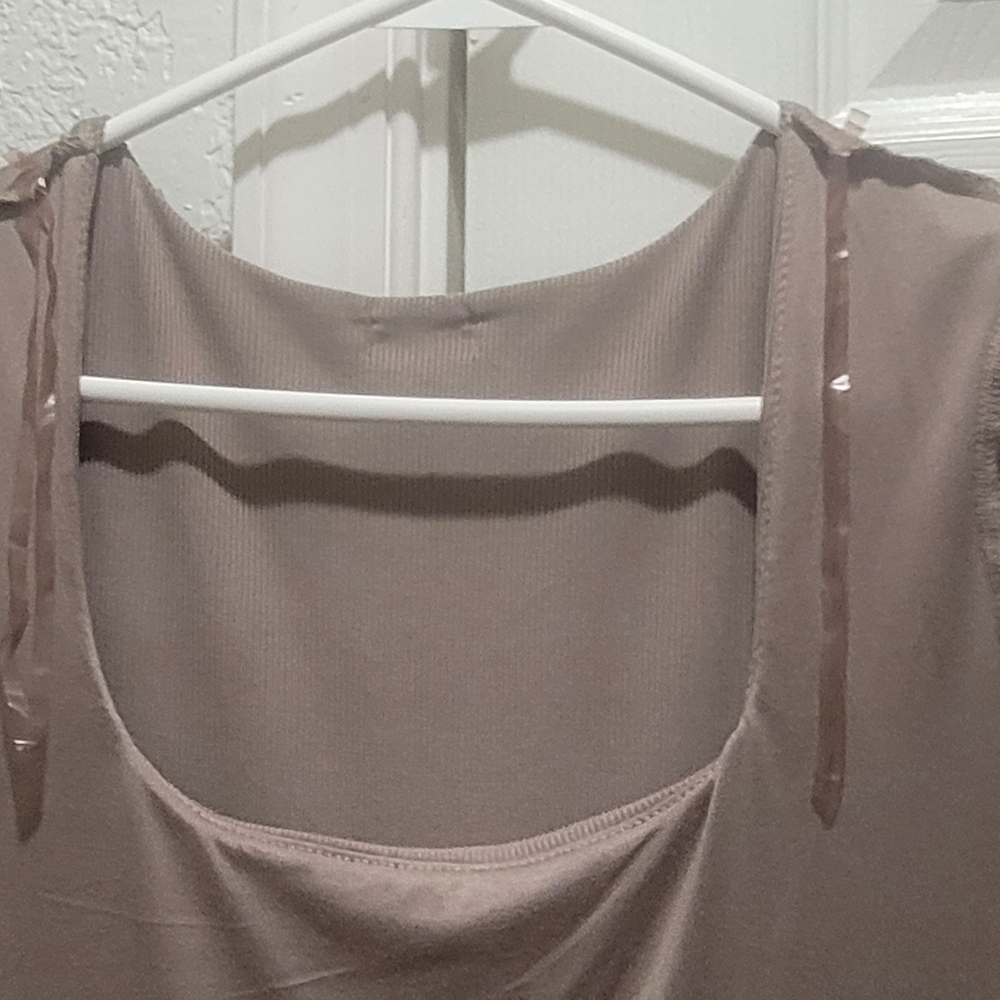 Chic Taupe Midi Dress